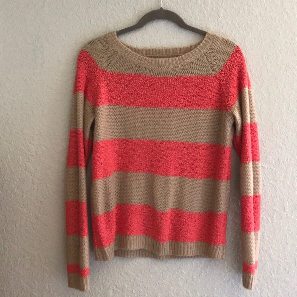 LC Striped Pink & Brown Sweater